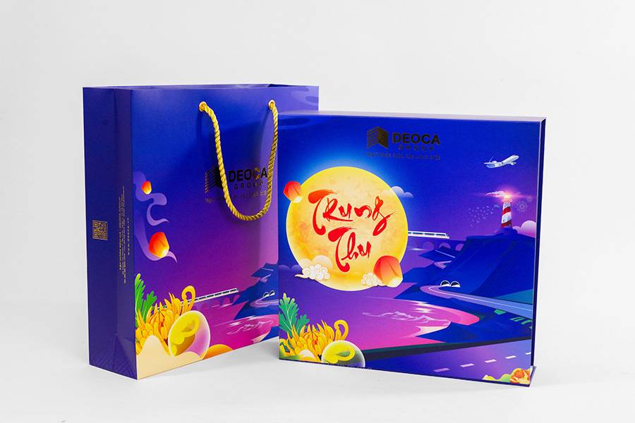 Bao bì hộp quà tặng Trung thu bình dân của DEOCA Group