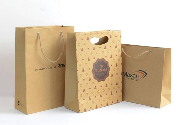 Túi giấy kraft bền vững với môi trường