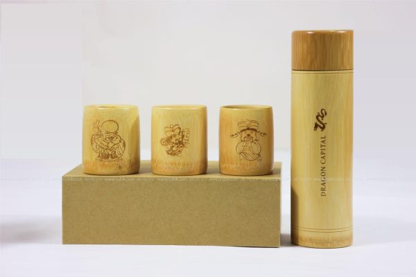 Hộp quà tặng ly tre giấy kraft