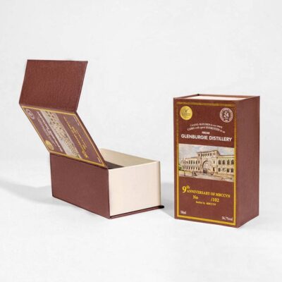 Vỏ hộp chai rượu được thiết kế với kiểu dáng nam châm nắp gài