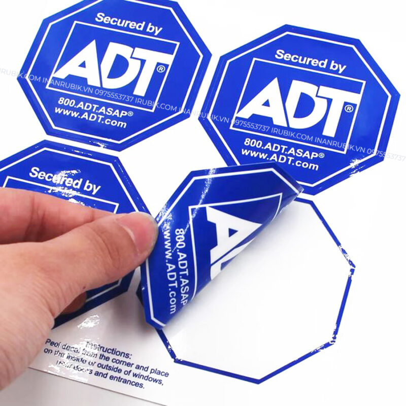 Cấu tạo của miếng decal nhựa