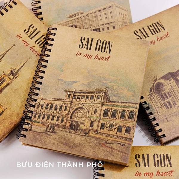 Sổ tay quà tặng Saigon in my heart - Bưu Điện Thành Phố