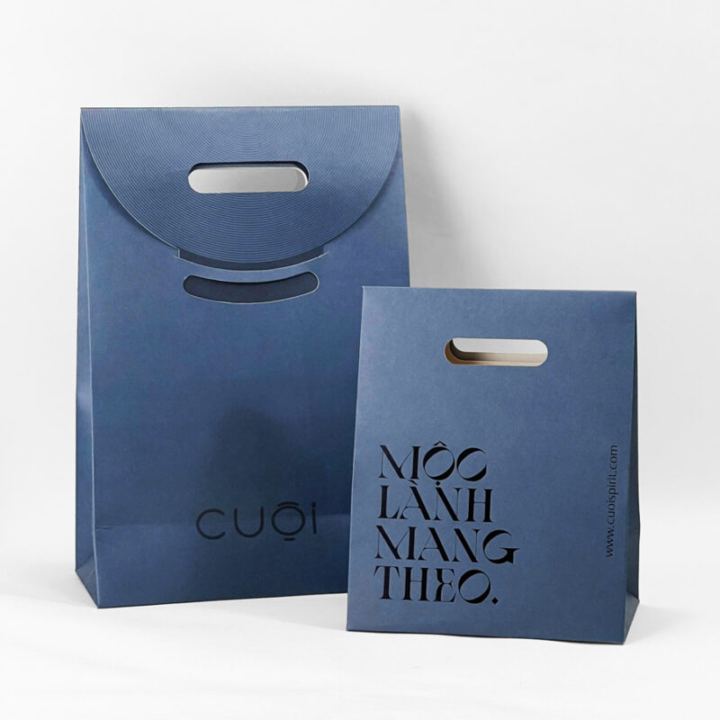 In logo, slogan hoặc hình ảnh đặc trưng lên túi giúp doanh nghiệp dễ dàng tạo dấu ấn riêng.