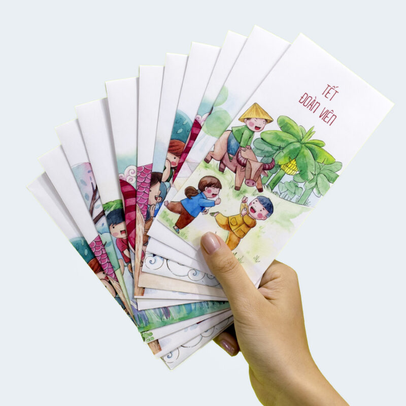 Mẫu bao lì xì truyền thông