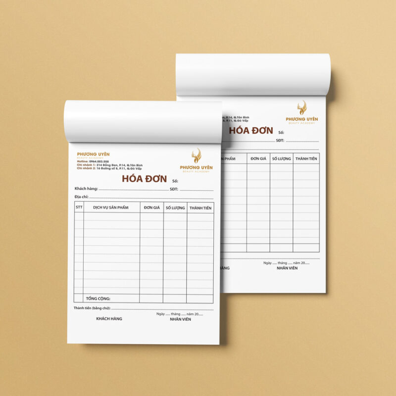 Thiết kế hóa đơn