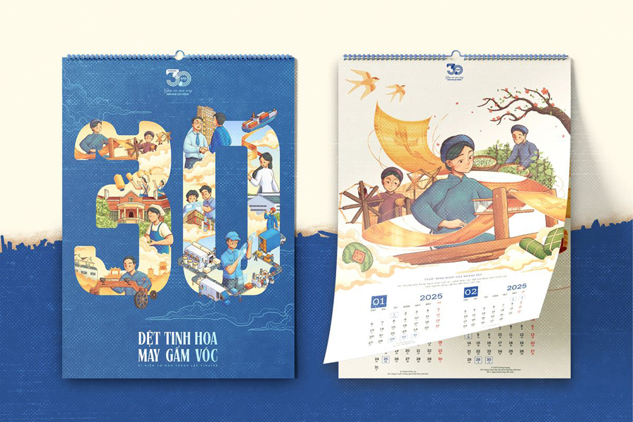 Mẫu lịch treo tường đẹp, chất lượng
