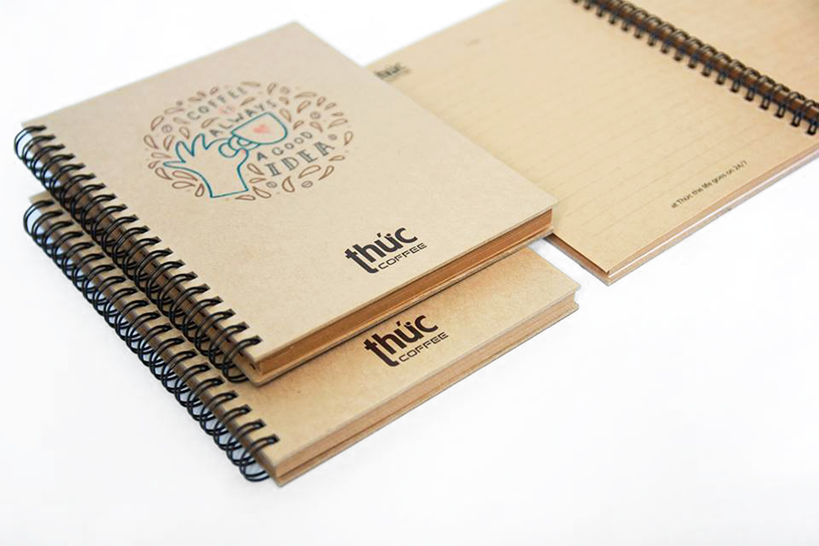 In sổ tay lò xo giúp ghi chép thuận tiện, nhanh chóng, khoa học