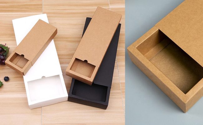 Thiết kế in hộp rút Kraft thân thiện