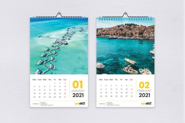 Mẫu lịch treo tường đẹp, chất lượng