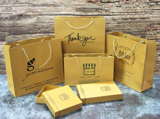 Túi kraft hay còn gọi là túi giấy xi măng, túi giấy tái chế 