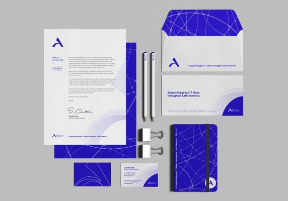 Doanh nghiệp quốc tế hoá với bộ nhận diện thương hiệu thiết kế logo