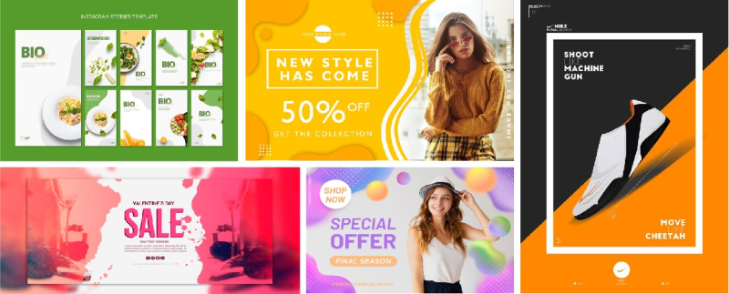 Các mẫu thiết kế banner phổ biến
