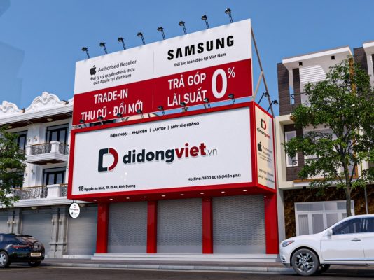 Thiết kế bảng hiệu đại lý cửa hàng