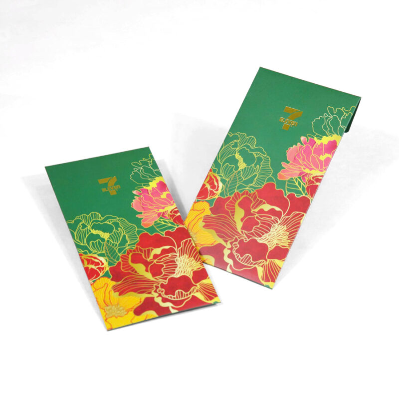 Bao lì xì 7 Eleven màu xanh