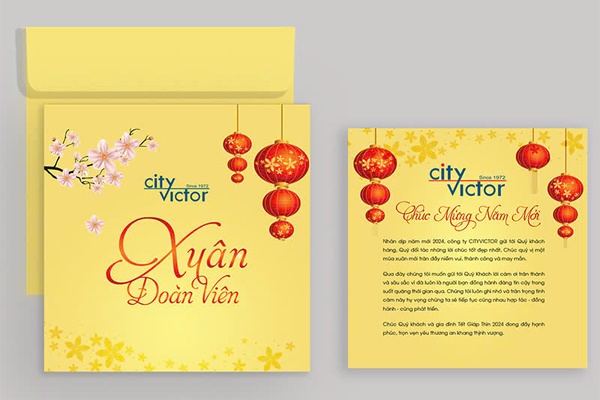 Thiệp chúc Tết cá nhân hóa theo yêu cầu