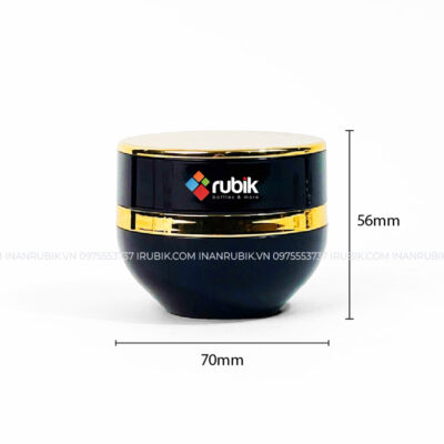 Kích thước hũ đựng kem màu đen 30g