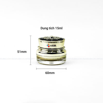 Kích thước lọ đựng kem 15ml