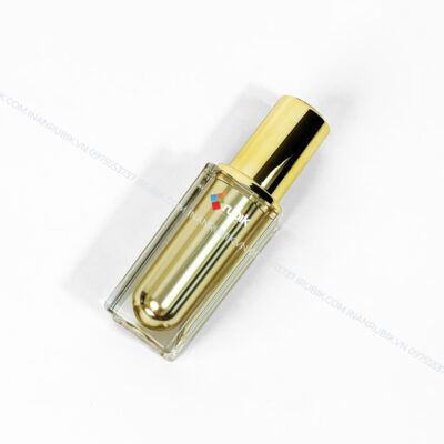Chai nhựa acrylic đựng serum màu vàng ánh kim