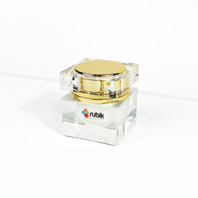 Hũ đựng kem nhựa acrylic màu trắng