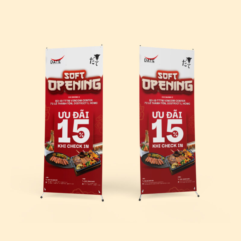 Standee đẹp tạo hiệu quả vượt trội về quảng cáo và marketing