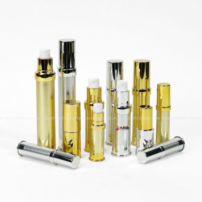 In logo chai hút chân không đựng serum cao cấp đẹp