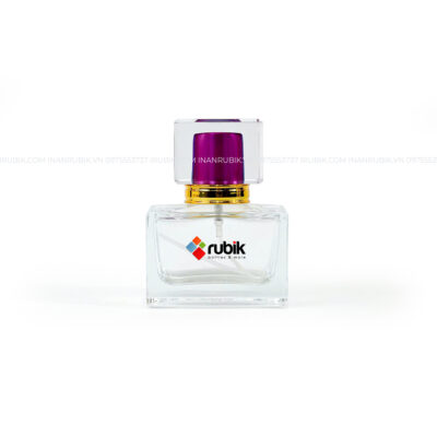 Chai nước hoa 30ml nắp pha lê tím