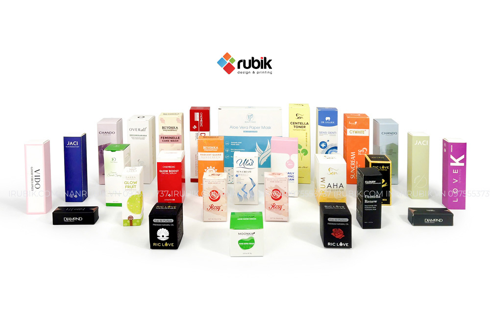 Thiết kế in ấn hộp đựng mỹ phẩm theo yêu cầu