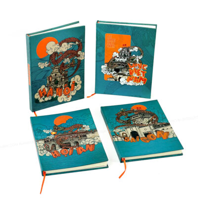 Bộ sổ tay gáy keo Belong Việt Nam gồm 4 mẫu thiết kế nổi bật