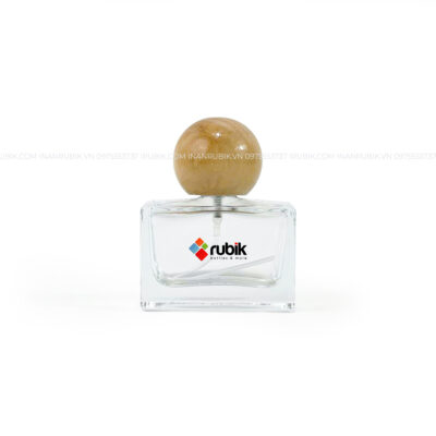 Chai đựng nước hoa 30ml nắp gỗ tròn