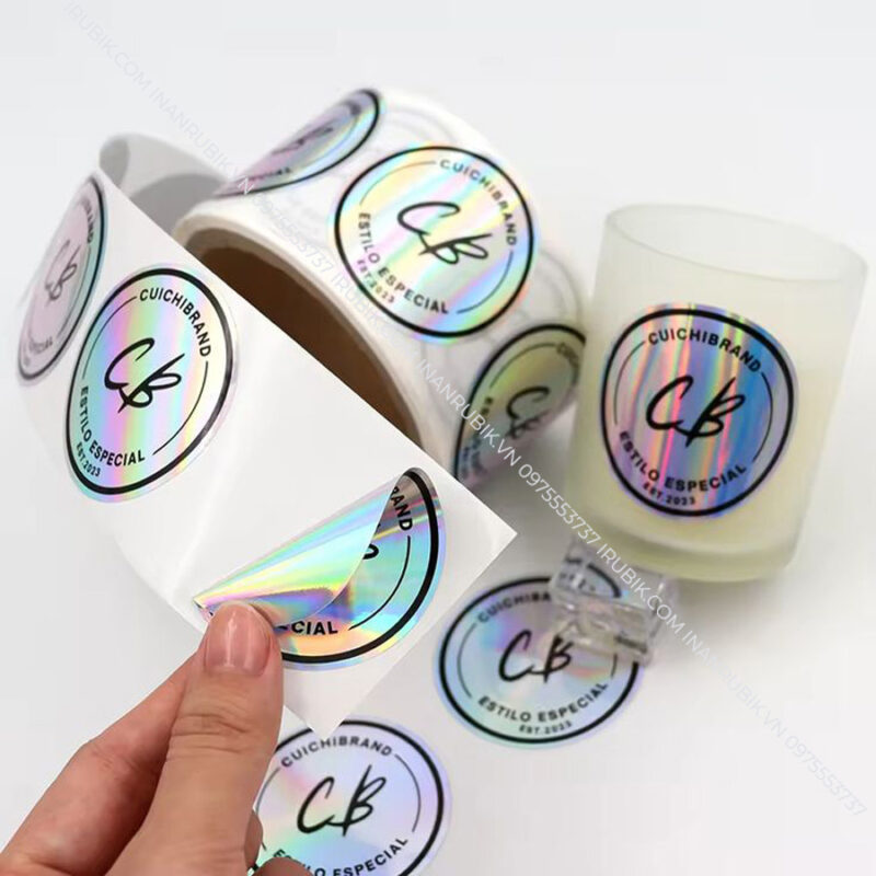 In decal 7 màu, decal hologram phản quang