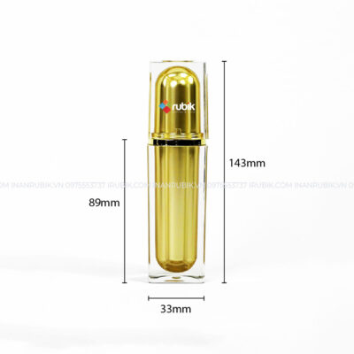 Kích thước chai chiết serum nhựa acrylic 30ml