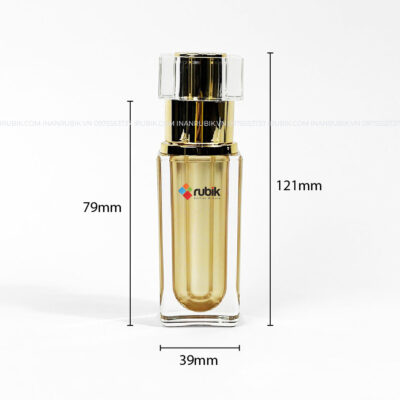 Kích thước chi tiết chai đựng serum