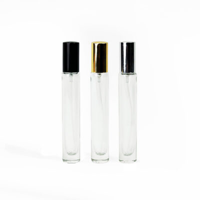 Chai Chiết Nước Hoa Tròn 10ml – Thân Tròn Nắp Vàng/Bạc/Đen
