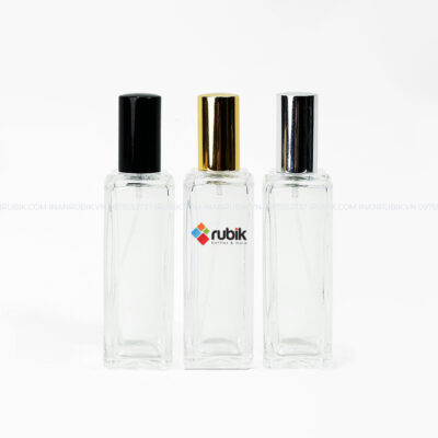 Thiết kế nắp đậy chai chiết nước hoa vuông 35ml
