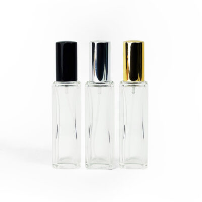 Chai Chiết Nước Hoa 20ml – Nắp Vàng/Bạc/Trắng Thân Vuông
