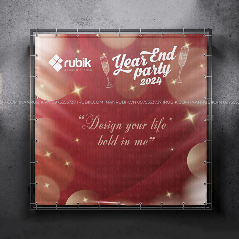 Mẫu backdrop cuối năm