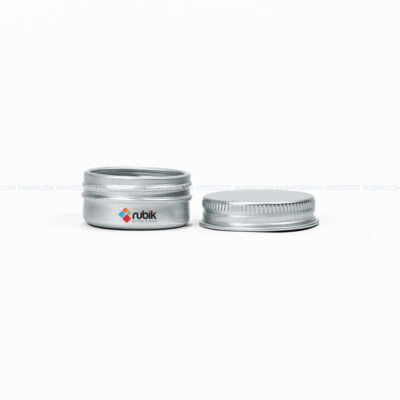 Nắp hũ nhôm màu bạc 10ml cứng cáp, chắc chắn