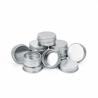 Hũ Nhôm Màu Bạc 10ml Đựng Sáp, Son Dưỡng, Nến Thơm