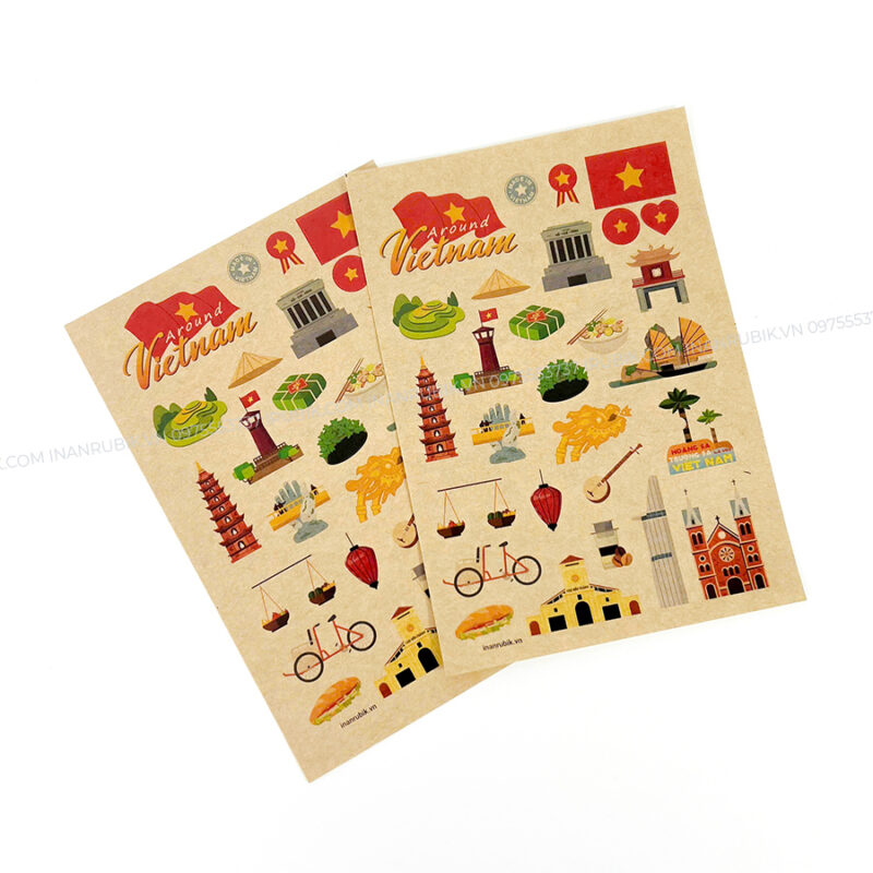 Sticker khám phá Một vòng Việt Nam - Around Việt Nam