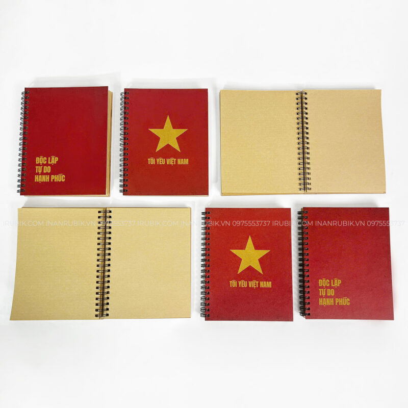 Sổ tay quà tặng lưu niệm giấy kraft phong cách vintage, retro hoài cổ