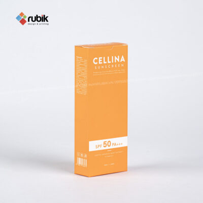 Mẫu in hộp mỹ phẩm đựng kem chống nắng chất lượng