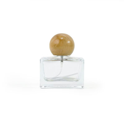 Chai Đựng Nước Hoa 30ml Nắp Gỗ Tròn Vân Gỗ Màu Nâu