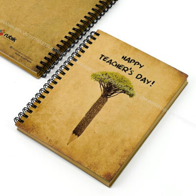 Set quà tặng tri ân thầy cô làm từ chất liệu giấy kraft nâu 